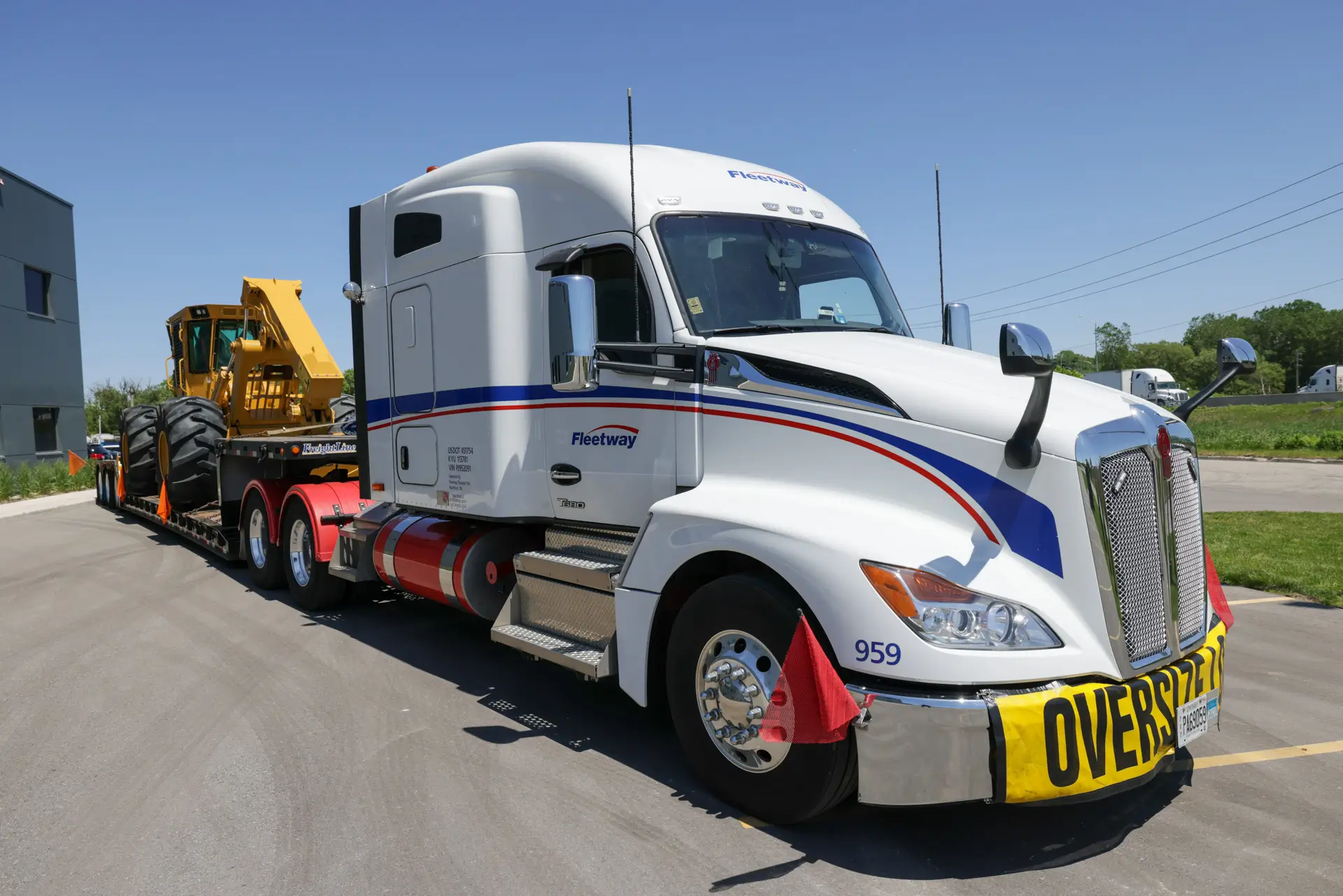 SFI truck transporting specialized freight 