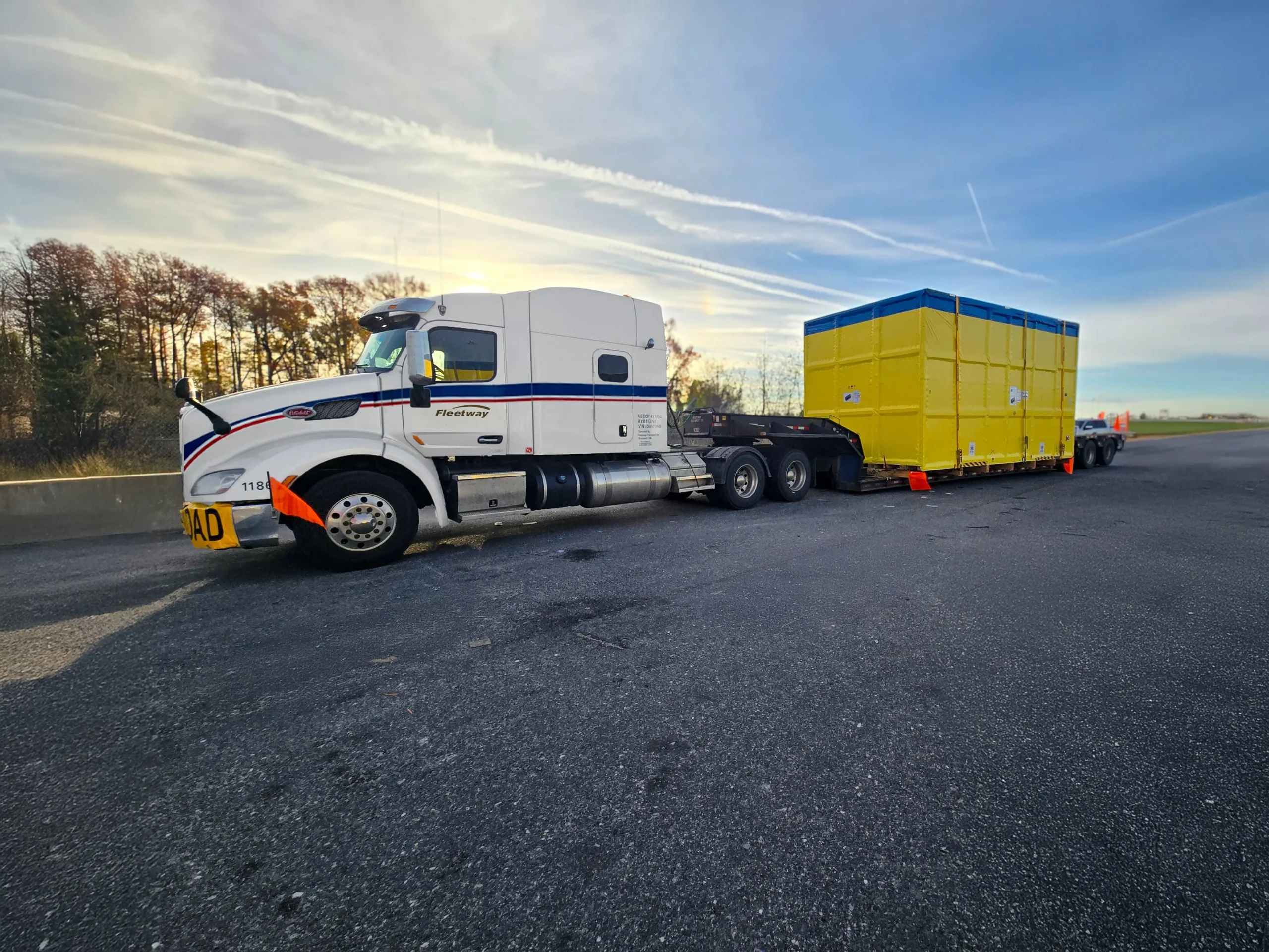 SFI truck transporting generator and powersystem